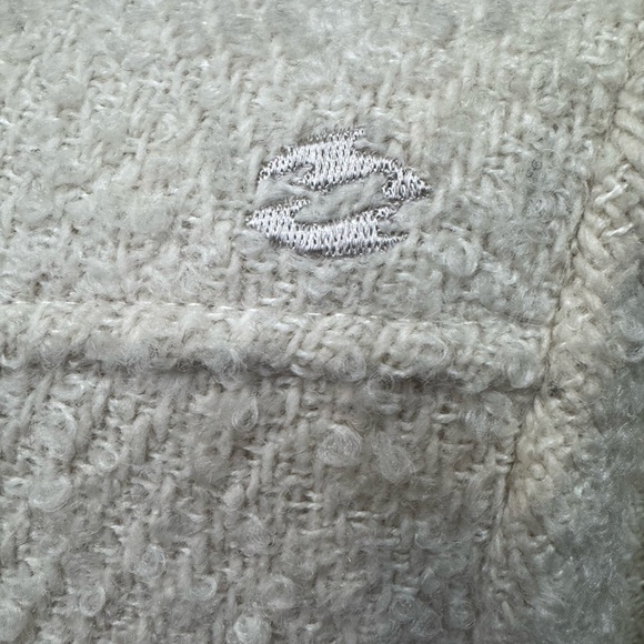 Billabong Women's Ivory Double-Breasted Pea Coat - Picture 3 of 4